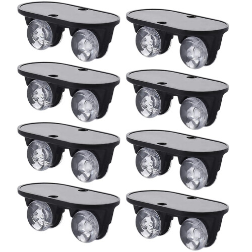 8pcs Self Adhesive Rolling Casters for Storage Boxes, Tool Install, Smooth Rolling