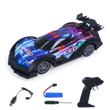 1/18 RC Drift Car for Adults, 2.4GHz RWD Remote Control Car with LED Lights, Speed Racing Model