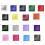 12Pieces Comfortable Square Bandana Head Scarf Dustproof-Red 2