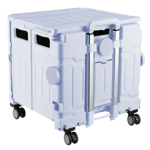 Purple Plastic Folding Craft/ Sewing & Hobby Trolley 1