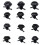 Unisex Motorcycling Hat Soft PU Leather Skull Hat with-Type D 3