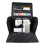 XXL 4 Wheel Collapsible Rolling Sewing Machine Storage Case, Black Quilted 2