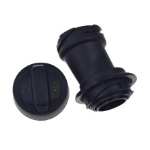Oil Filler Cap and Tube 06K103281A 05E103485B for VW Audi Skoda 2.0T, Leakproof Direct Fit Replacement
