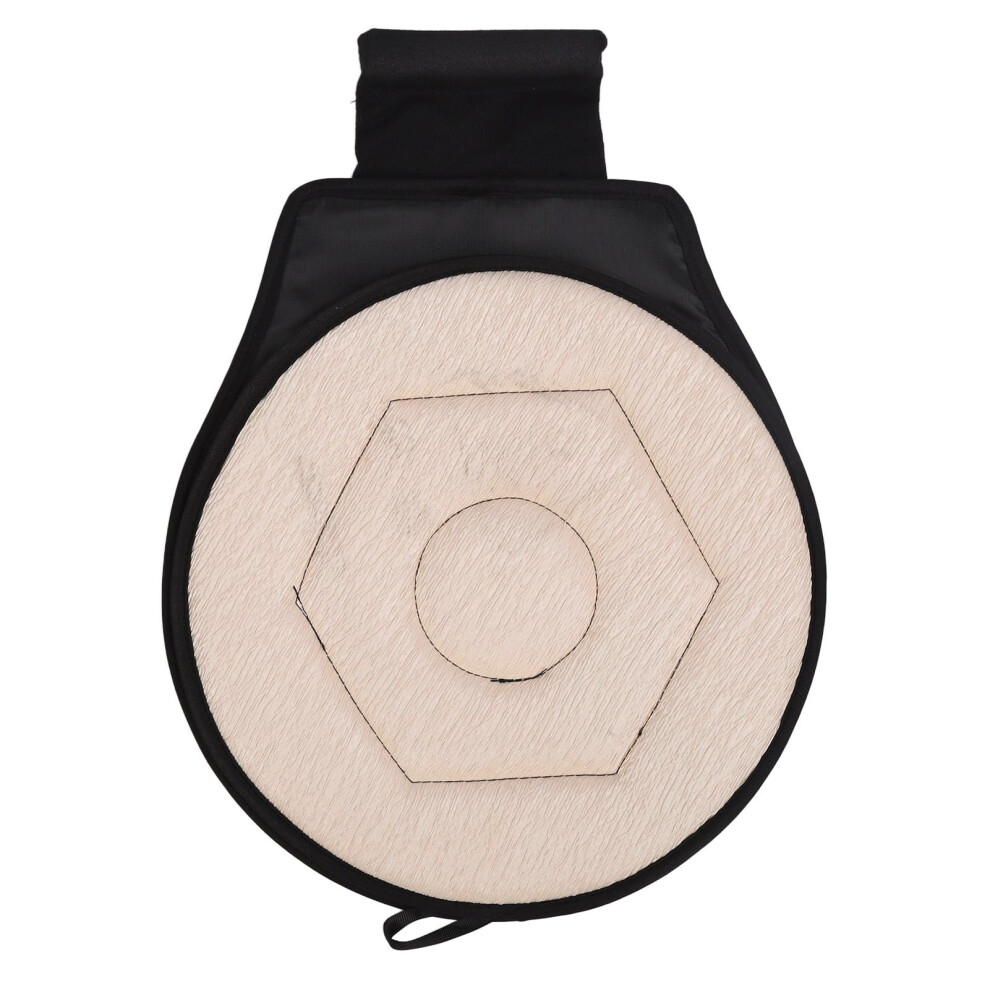 Beige Car Swivel Cushion With 360 Rotation, NonâSlip Ergonomic Seat For Elderly And Drivers