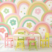 (Large (3.5m X 2.8m)) Rainbow Wobble - Green