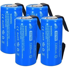 4 Pack 32700 LiFePO4 Battery Cells 3.2V 7200mAh  Power Long Life for DIY Battery Pack Assembly