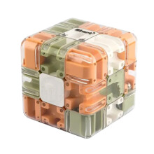 Orange 3D Maze Puzzle Cube Brain Teaser Toy for Stress Relief and Logic Skills, Large Labyrinth Game