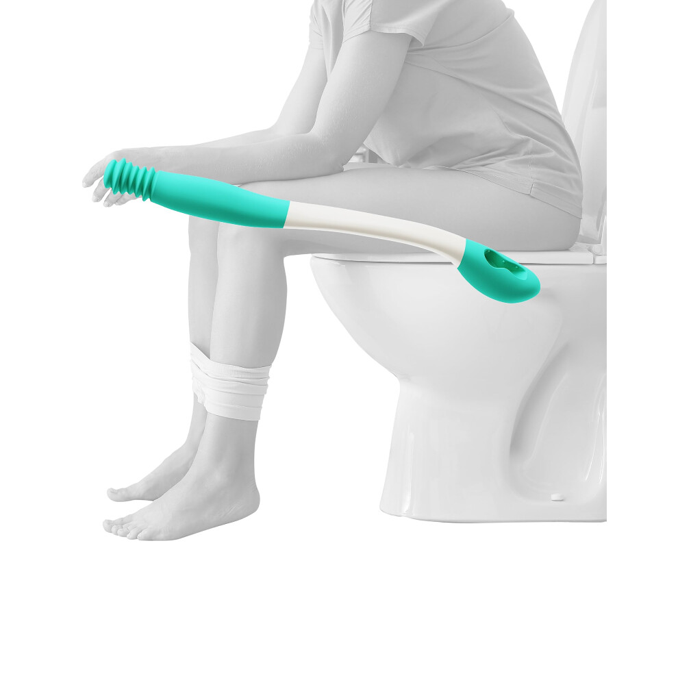 Long Reach Toilet Wiping Aid with Ergonomic Comfort Grip for Elderly and Disabled Users