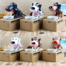 Funny Dog Piggy Bank for Kids and Adults, Cute Puppy Coin Box Gift for Christmas and Birthday