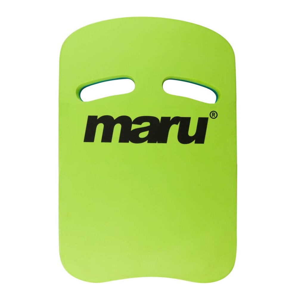 Maru Swimming Kickboard (Lime/Blue) – Buoyant Foam Swim Float For Kick Strength