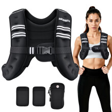 PACEARTH Weighted Vest4lb6lb10lb12lb16lb20lb25lb30lb Weight Vest with Refle