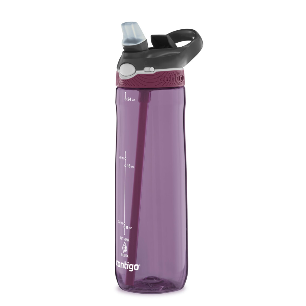 Contigo Ashland Autospout Water Bottle With Flip-Straw | Large Bpa Free Drinking Bottle | Sports Flask | Leakproof Drink Bottle | Ideal For School, G