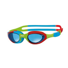 Zoggs Super Seal Swimming Goggles Kids Age 614 Blue Tinted Lens RedGreenBlu