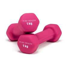 Neoprene Dumbbell Hand Weights Pair Exercise Arm Pilates 1kg 1 5kg 2kg
