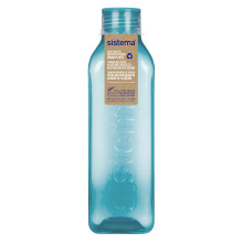Sistema Square Water Bottle 1L Leakproof Kids Water Bottles Teal Stone