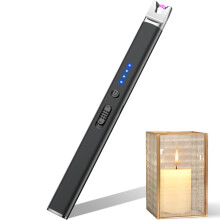 Candle Lighter, Electric BBQ Lighter Long Reach USB-C Rechargeable, Flameless Pl