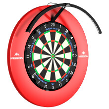 Mission Torus 120 Dartboard Lighting System – Bright White LED Light, Portable USB-C Powered, Shadow-Free 120 Illumination, Fits Most Bristle Da