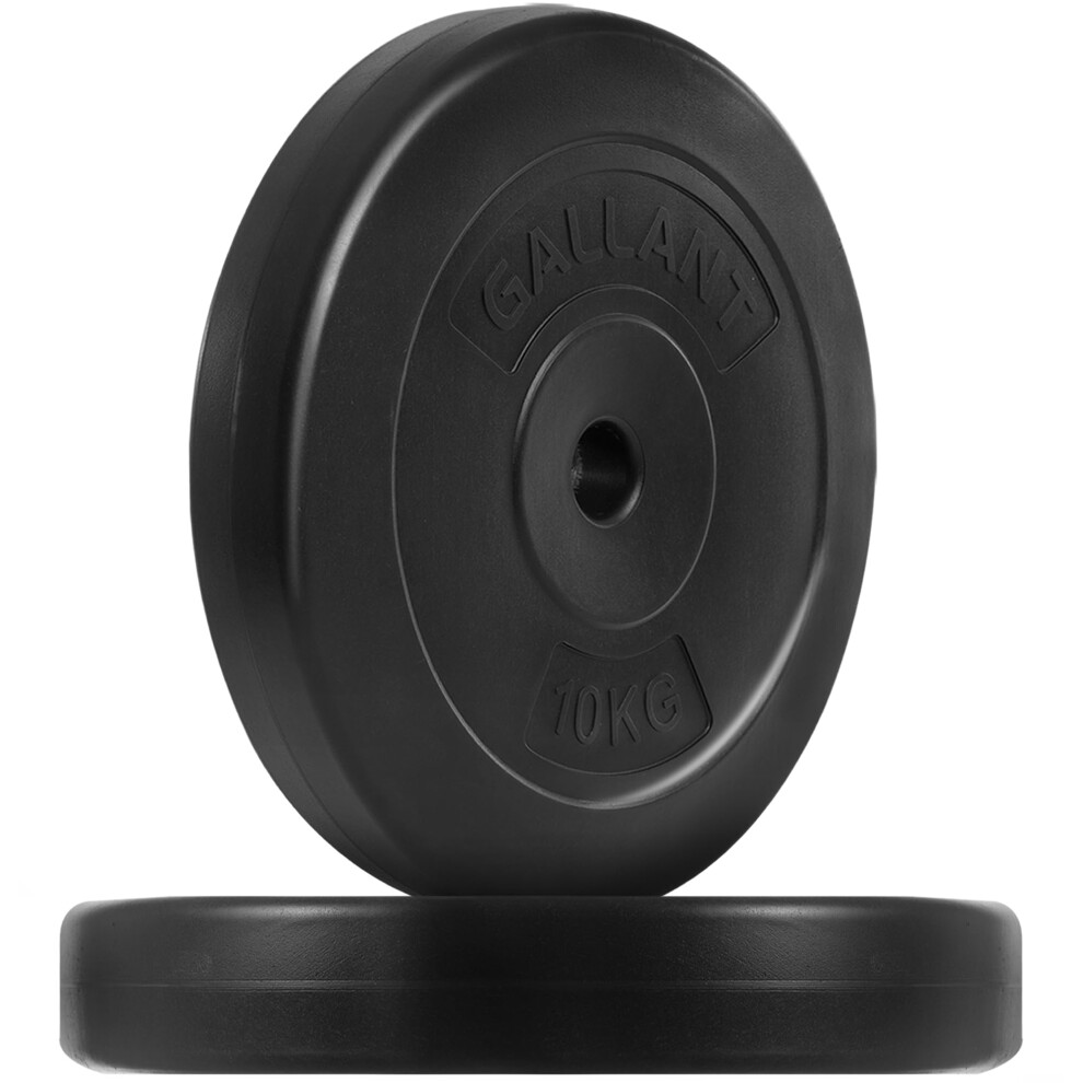 Photos - Other Trainers Gallant Weight Plates - 20kg Standard 1 Inch Vinyl Weights Discs 10kg X 2= 20kg 