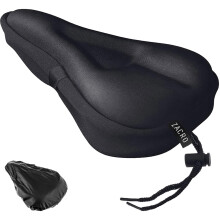 Zacro Bike Seat Cushion Cover Gel Padded Bike Seat Cover for Men Women Com