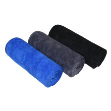 MAYOUTH Microfibre Sports Towels Fast Drying & Absorbent Gym Towel Workout Sweat Towels for Gym Fitness,Yoga, Camping 3-Pack 40cm X80cm, Black +