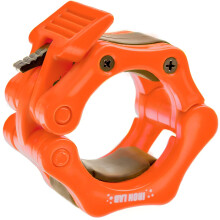 Iron Lab Olympic Barbell Clamps Pair of 2" Inch Pro ABS Clips Set of 2 Orange Collars Perfect for Pro Crossfit Strong Lifts and Olympic Training Profe