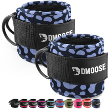 DMoose Fitness Ankle Strap for Cable Machine  One Size Fit with Premium Pad