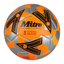 Mitre Training FA Cup Unisex Football OrangeSilverBlack 5