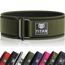Titan Armour Premium SelfLocking Weight Lifting Belt  Gym belt Powerliftin