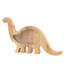 Dinosaur Piggy Bank for Kids, Custom Wooden Coin Bank with Name, Cute Durable Design