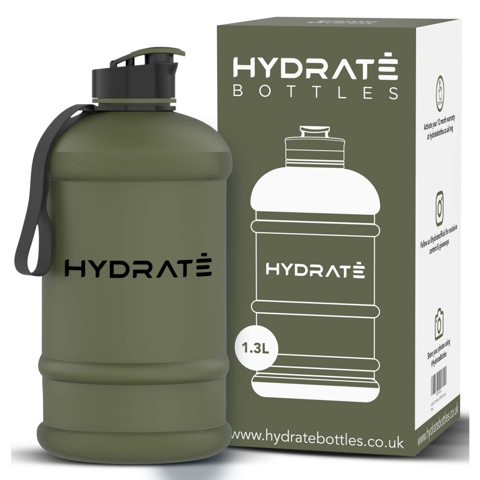 Hydrate Xl Jug 13 Litre Water Bottle Bpa Free Flip Cap Leak Proof Big Wate