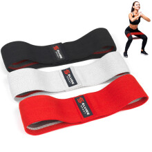 Elvire Fabric Resistance Bands for Working Out Set of 3 Booty Exercise Band
