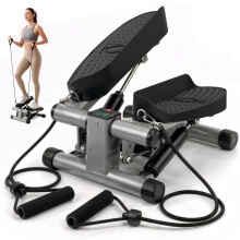Niceday Mini Stepper Exercise Machine, Steppers with Resistance Bands, Step Machine Exerciser for Home, Up-Down Stepper with LCD Monitor