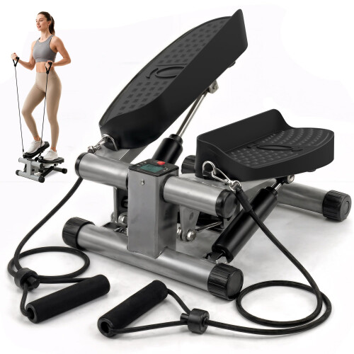 Niceday Mini Stepper Exercise Machine Steppers with Resistance Bands Step M