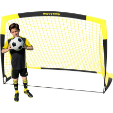 Happy Jump Portable Pop Up Football Goals | Weatherproof Football Nets – 5x3.6FT