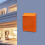 Lockable Wall Mounted Mailbox with Secure Lock System, Large Capacity Iron Post Box, Orange Outdoor 5