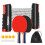 Naissgo Table Tennis Set, Professional Table Tennis Bat Set, Quick 1