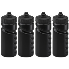 Foxberry 500ml Reusable Water Bottles  4 Pack  Hands Free Lid  Spill Proof