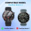 2 Pack Screen Protector for OnePlus Watch 3 with Auto‑Alignment Frame, HD Clear 9H Tempered Glass Full Coverage 2