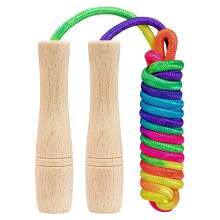 Flintronic Rainbow Jumping Rope, 2.5m Adjustable Children Jump Rope,