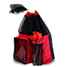 JIMJOOS Drawstring Mesh Swimming Bag 25L Waterproof Swim Bag with WetDry C