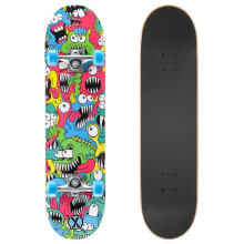 Xootz Kids Complete Beginners Double Kick Trick Skateboard Maple Deck 31 x