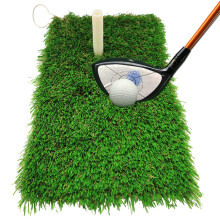 Golf Mat Turf Winter Rules Fairway Hitting Mats with Clip and Hole 30x20 cm