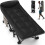 OVERMONT 28" Extra Wide Padded Folding Camping Beds for Adults - 1