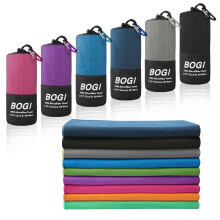 BOGI Microfibre Travel Quick Dry Towel,Soft Lightweight Gym Towel,Super Absorben