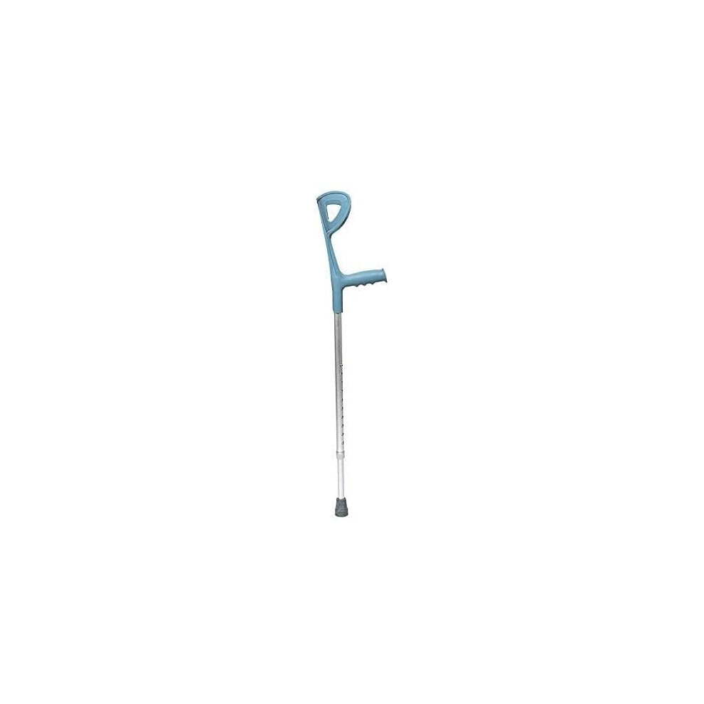 Adjustable Aluminum Forearm Crutch for Adults with Ergonomic Support and AntiSlip Stability Tips