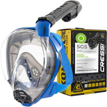 Cressi Komodo Full Face Dry Snorkelling Mask - 180 Panoramic View Snorkelling M