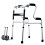 Lightweight Folding Rollator Walker for Seniors, Adjustable Height Aluminum Frame, NonSlip Stable Support 1