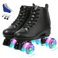 XUDREZ Women Roller Skates Double Row Adjustable RollerSkates Hightop Adult