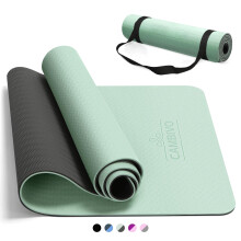 CAMBIVO Yoga Mat for Women Men, 6/8mm Thick Exercise Mat for Home Gym, Non Slip Workout Mat for Pilates, Sit-Ups, Stretching, Gymnastics, Meditation,