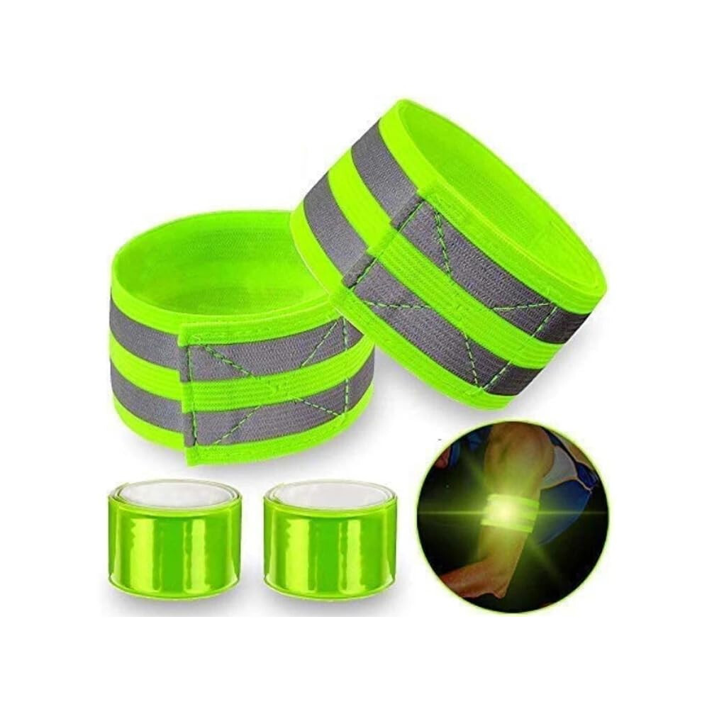 R&B Sports & Leisure Four Reflective Running Armbands, High Visibility Arm Bands & Ankle Bands, Reflective Running Gear, High Vis Bands Women Men Kid 78784949